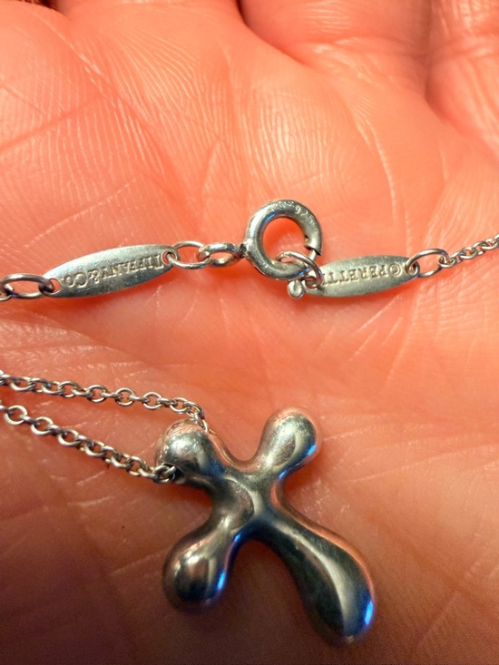 Tiffany & Co. Jewelry - Tiffany & Co. Elsa Peretti Polished Silver Cross Pendant Necklace